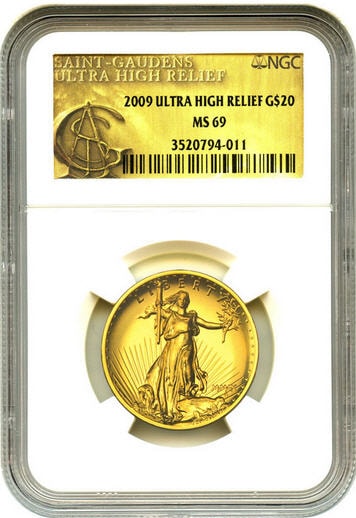 2009ウルトラハイリリーフ金貨 NGC-MS69未使用 売切れ | 2009年