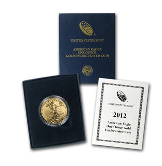 50ドル金貨　2012-W Proof Gold  Eagle 専用ケース付き  完全未使用　