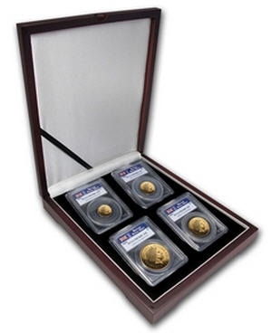 2003 4 Coin Gold 2.0012オンス（67.9グラム）ソブリンプルーフセットPCGS PR70DCAM 箱付き