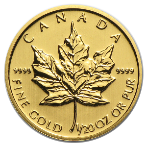 【5大特典付き】 2014メイプルリーフ金貨 1/20オンス 新品未使用