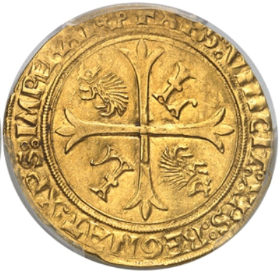 フランス 1498-15年 ルイ12世 エキュドール金貨 バイヨンヌの金の盾