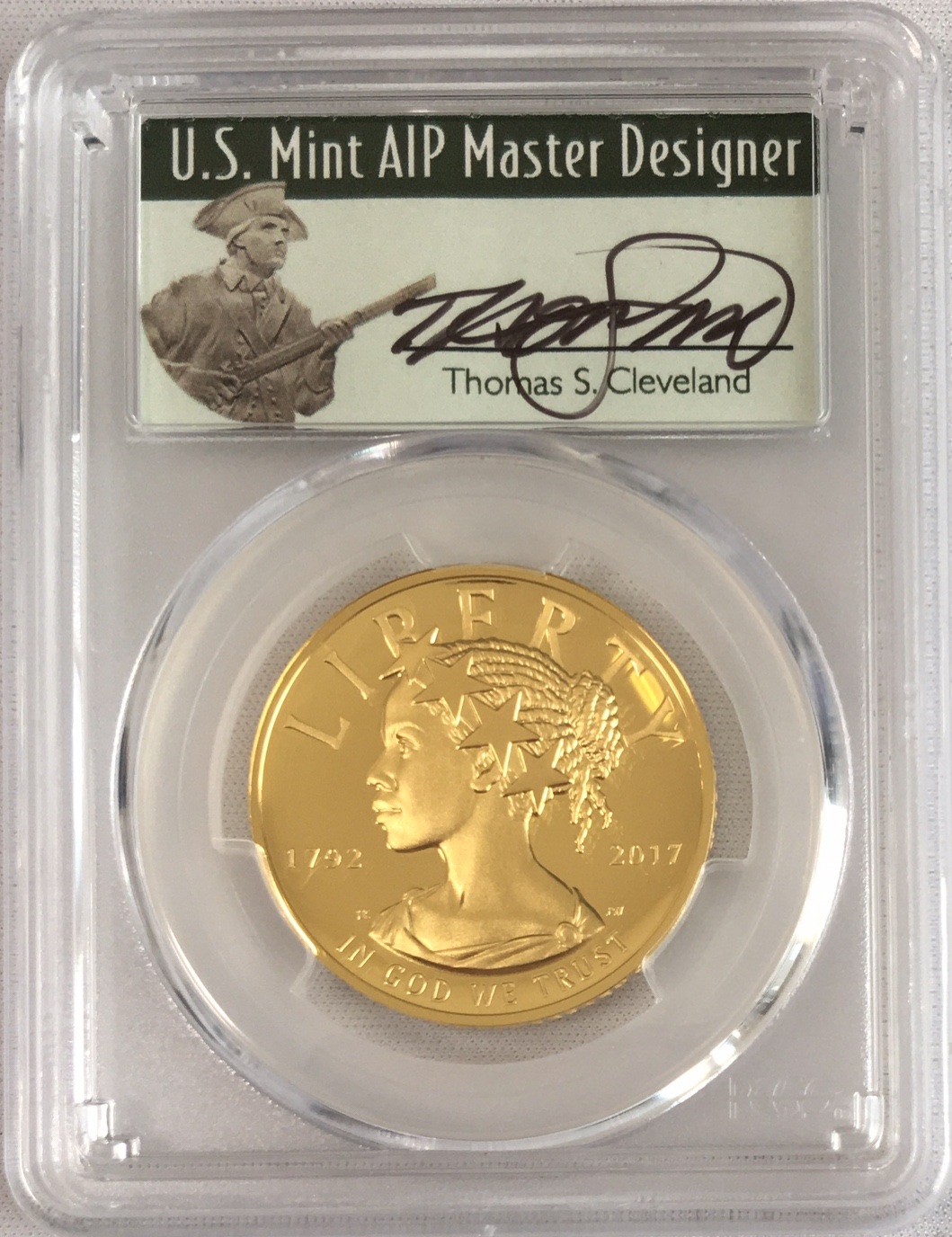 2017年W225周年アメリカンリバティ ハイリリーフ100ドルプルーフ金貨