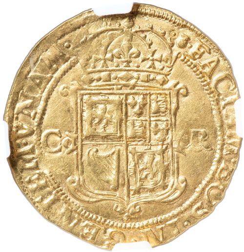 【動画あり】アンティークコイン スコットランド 1625-34年 チャールズ1世 ユナイト金貨 NGC-AU50
