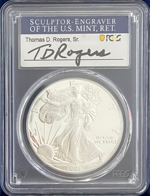 トーマス・D・ロジャーズ サイン入り】アメリカ 1ドル シルバー
