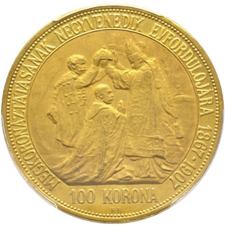 動画あり】ハンガリー 1907年 フランツ・ヨーゼフ1世 戴冠式記念 100