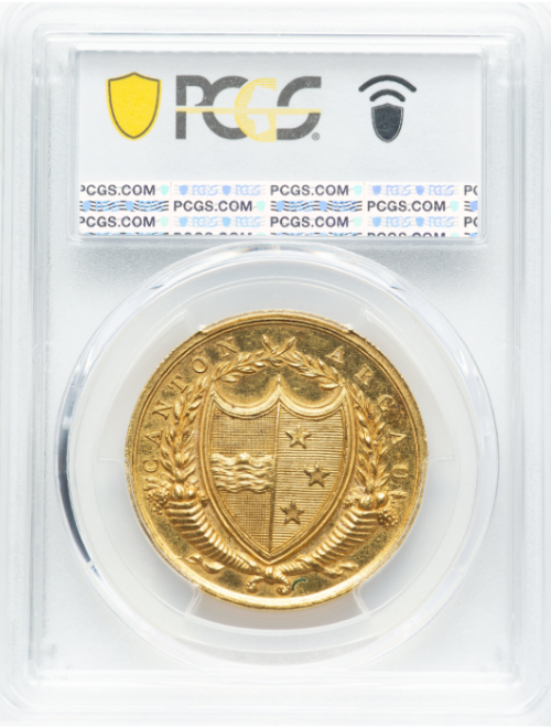 【動画あり】アンティークコイン スイス ND1807年 スイス・アールガウ州 金製標本「メリット勲章」メダル PCGS-SP61