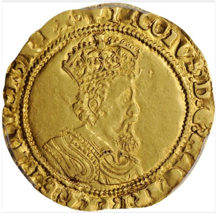 動画あり】グレートブリテン1618-19年ジェームズ1世ダブルクラウン金貨