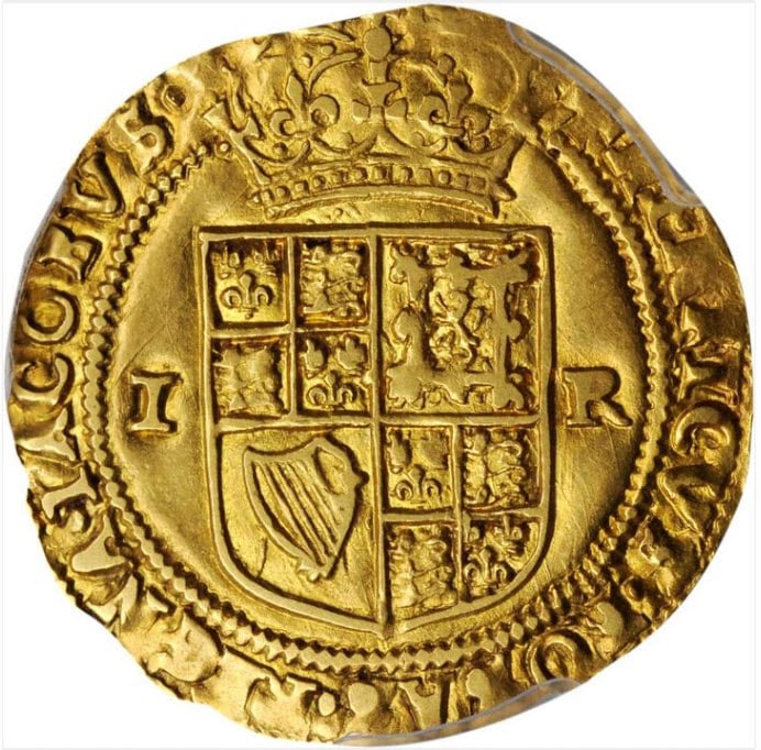 動画あり】グレートブリテン1618-19年ジェームズ1世ダブルクラウン金貨