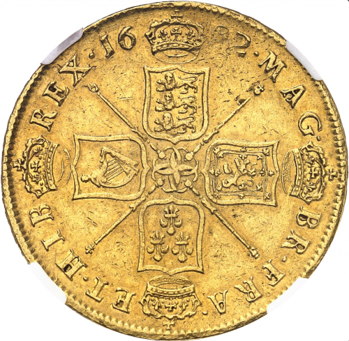 動画あり】グレートブリテン 1682年 チャールズ2世 5ギニー金貨 NGC