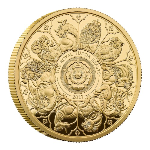グレートブリテン ロイヤル・テューダービースト コンプリーター 2027年 2オンスプルーフ金貨 通常版 NGC鑑定 箱付き