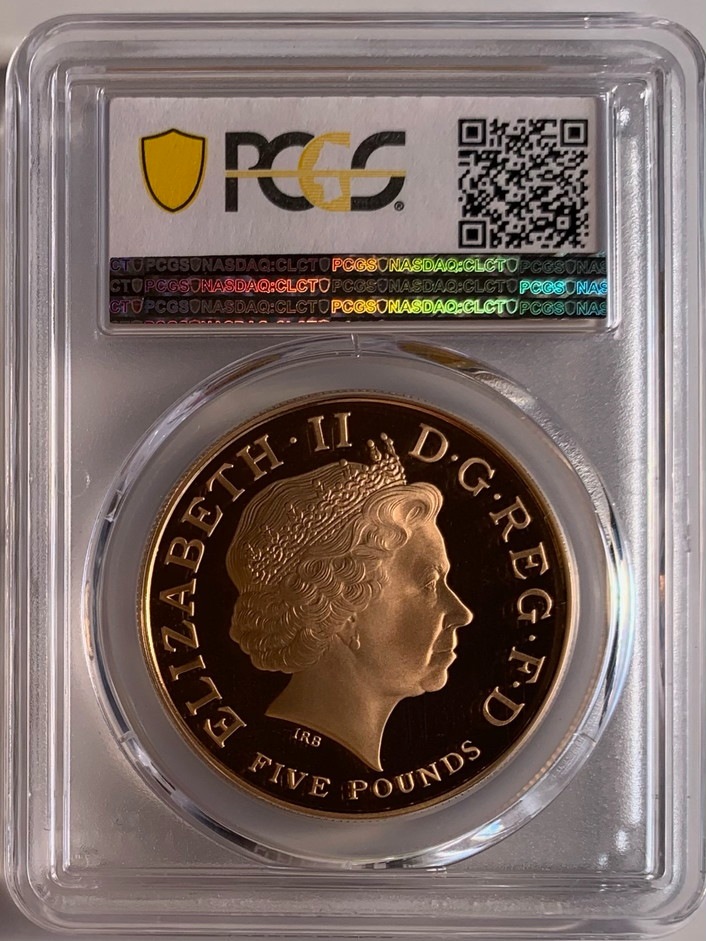 2013年 プリンスジョージ 洗礼記念コイン 5ポンド 2013年 ジョージ王子 洗礼 5ポンド金貨 PF70UCAM NGC | ソブリン