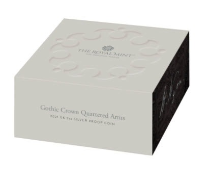 グレートブリテン2021年ニューゴシッククラウン2オンス5ポンド