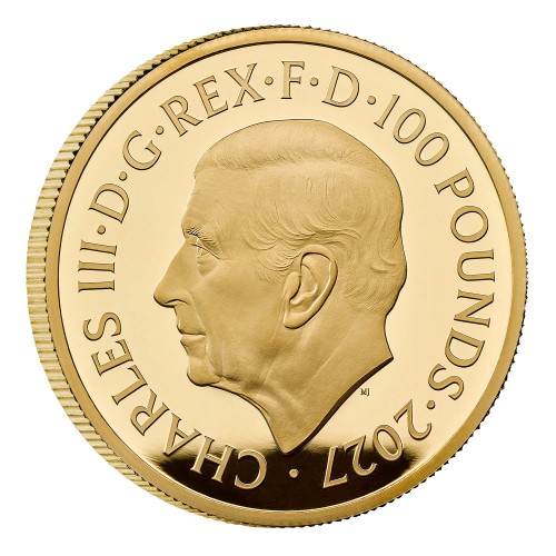 グレートブリテン ロイヤル・テューダービースト コンプリーター 2027年 1オンスプルーフ金貨 プリヴィーマーク付き NGC鑑定 箱付き