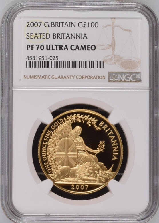 2011年 イギリス ブリタニア100ポンド金貨　PCGS PR70DCAM 2011年 イギリス ブリタニア100ポンド金貨 PCGS PR70DCAM - メルカリ