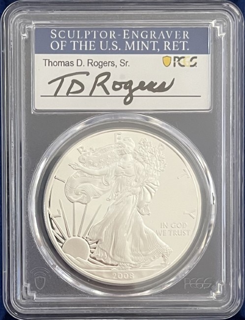 トーマス・D・ロジャーズ サイン入り】アメリカ 1ドル シルバー