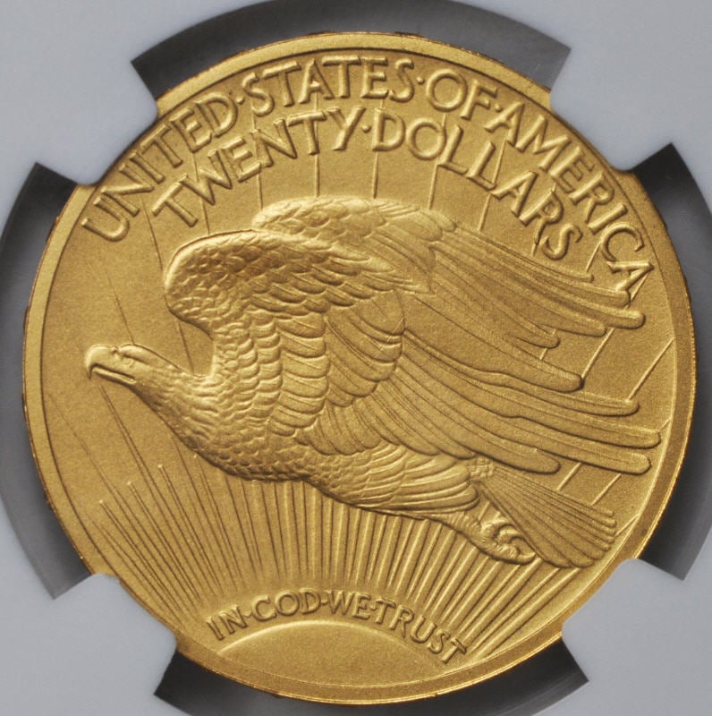 1927年 20ドル金貨 セント・ゴーデンズ ダブルイーグル NGC MS