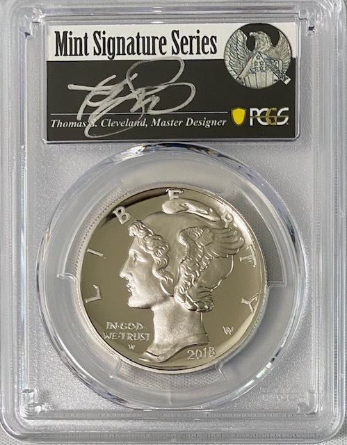 $10 ホビー・楽器・アート アメリカ2018年イーグル銀貨トーマス