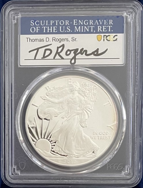 トーマス・D・ロジャーズ サイン入り】アメリカ 1ドル シルバー
