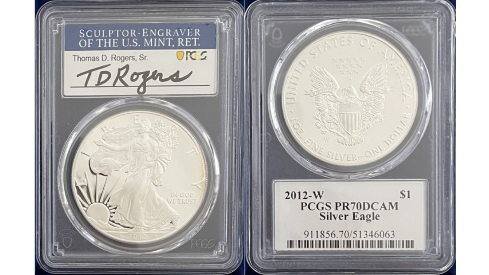 トーマス・D・ロジャーズ サイン入り】アメリカ 1ドル シルバー