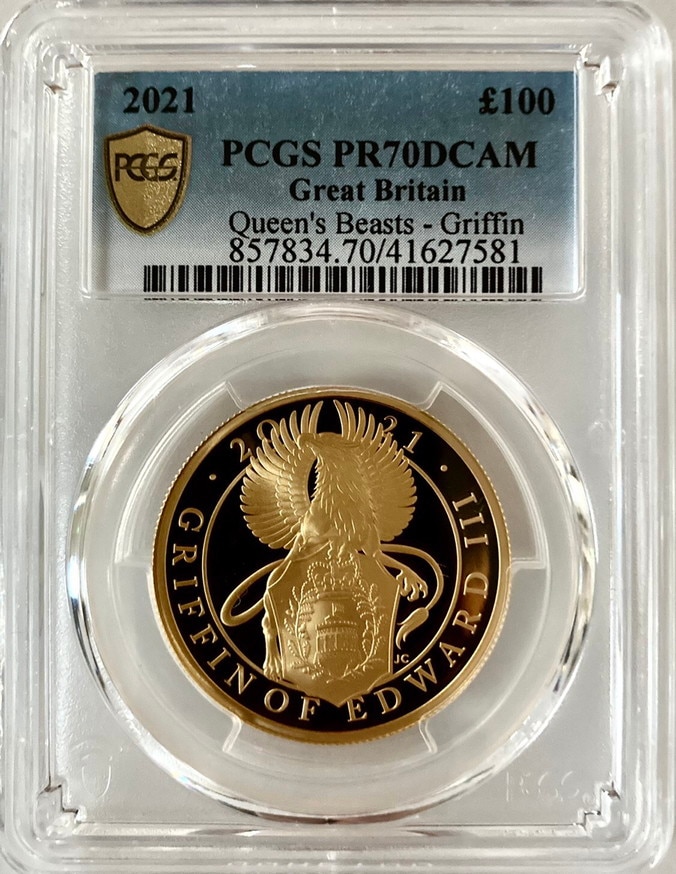 2021 グリフィン オブ エドワードIII 1オンス 純銀貨クイーンズビースト 2021 グリフィン オブ エドワードIII 1オンス 純銀貨クイーンズ