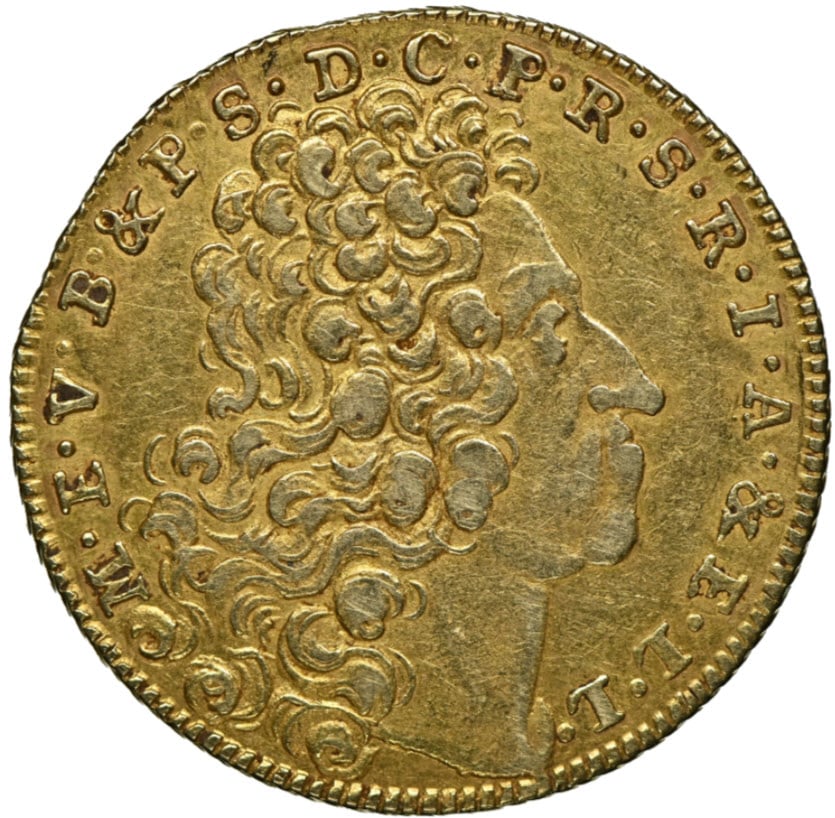 【動画あり】ドイツ 1717年 マクシミリアン2世 マクシミリアンドール NGC-AU55