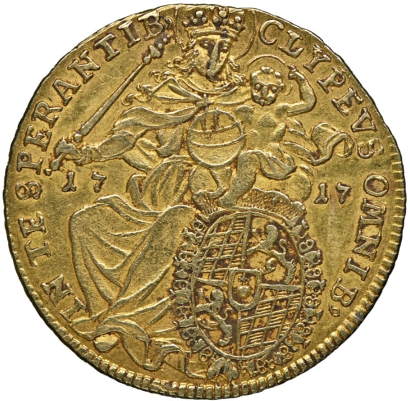 【動画あり】ドイツ 1717年 マクシミリアン2世 マクシミリアンドール NGC-AU55