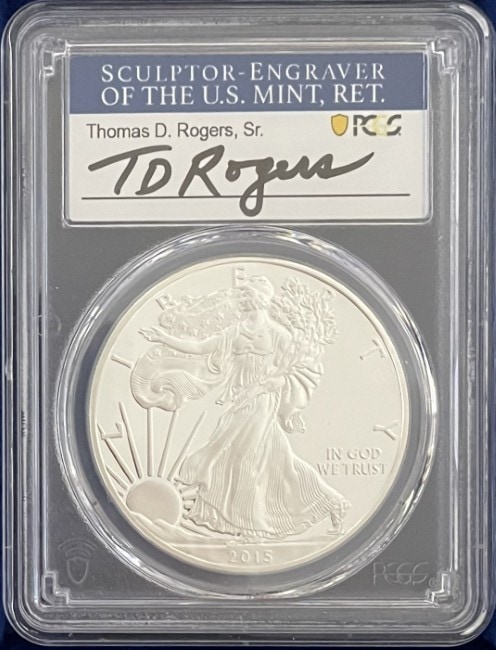 トーマス・D・ロジャーズ サイン入り】アメリカ 1ドル シルバー