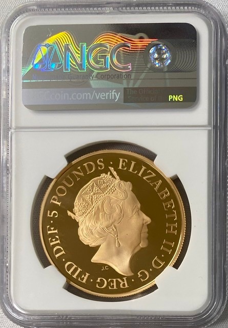 2018年 5ポンド 銀貨 聖ジョージ