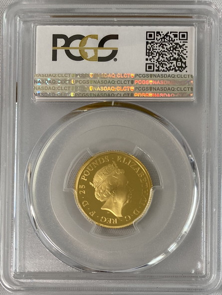 グレートブリテン クイーンズビースト2018年レッドドラゴン25ポンド金貨PCGS-PR70DCAM