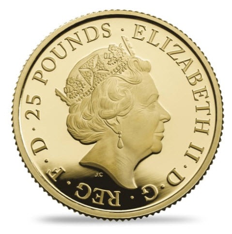 グレートブリテン クイーンズビースト2018年レッドドラゴン25ポンド