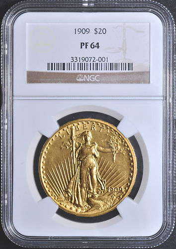 アンティークコイン アメリカ 20ドル金貨セントゴーデンズ 1909 ST