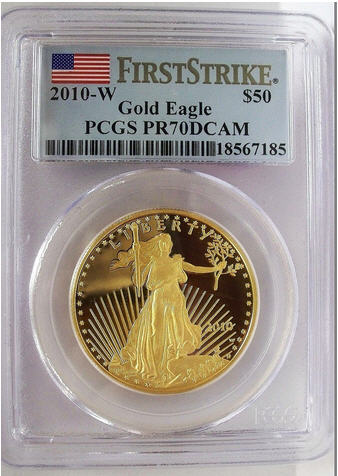 50ドル金貨 ゴールドイーグル 2010-W GOLD EAGLE PROOF ＄50 PCGS