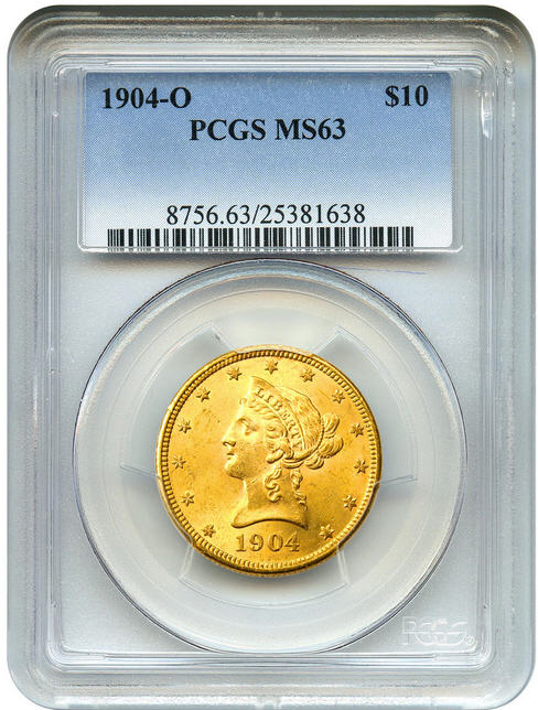 1904 カナダ 10 セント PCGS AU58