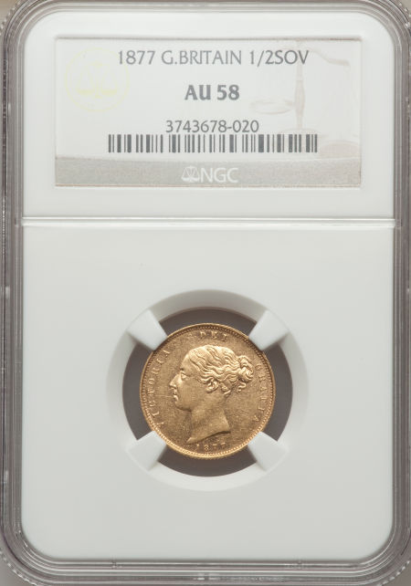 動画あり】イギリス 1/2ソブリン金貨 Great Britain: Victoria
