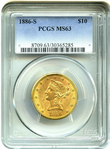 1853 ベルギー　10セント　未使用− 希少 PCGS 1846/'5'-O $10 (Regular Strike) Liberty Head $10 - PCGS