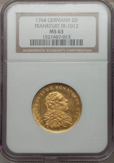 ドイツ2ダカット金貨 German States Frankfurt. Free City