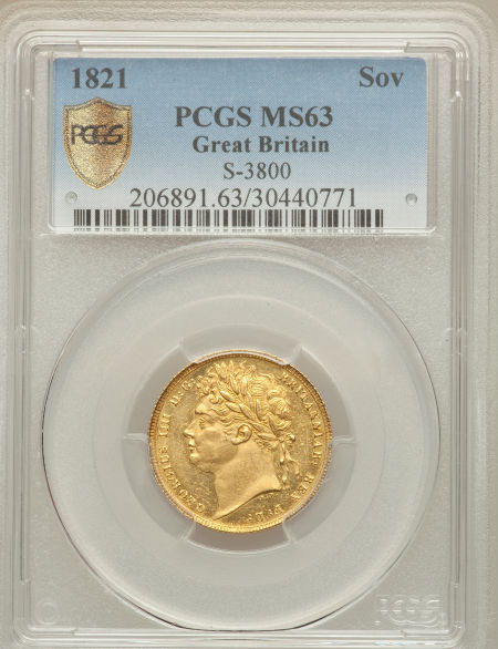 グレートブリテン ジョージ4世ソブリン金貨 George IV gold
