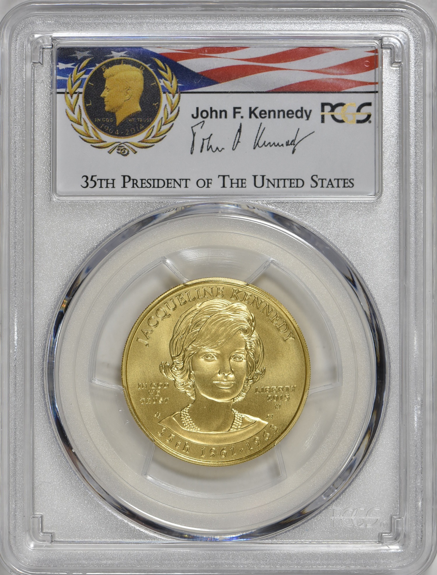 ラスト1枚動画あり】2015-W 10ドル金貨 ジャクリーン・ケネディ ＄10