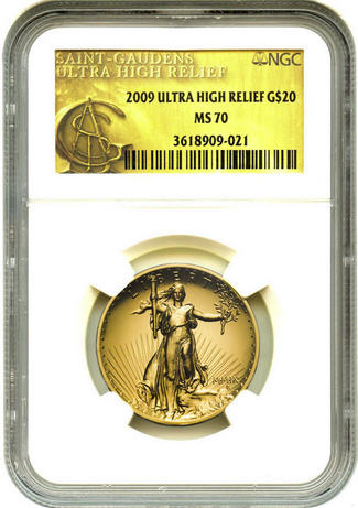 2009ウルトラハイリリーフ金貨 NGC-MS70 未使用 売切れ