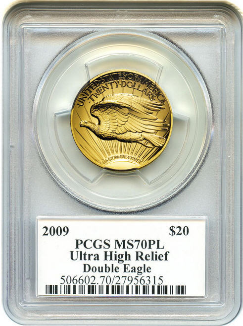 2009ウルトラハイリリーフ金貨 PCGS-MS70 PL(プルーフライク)未使用 John Mercantiサイン入り 売切れ
