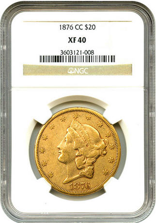 古銭　アメリカコイン　 $20ドル リバティヘッド 金貨　1876年　詳細不明 古銭 アメリカコイン $20ドル リバティヘッド 金貨 1876年 詳細
