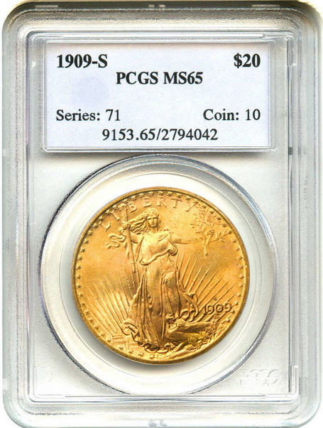 アンティークコイン アメリカ 20ドル金貨セントゴーデンズ 1909