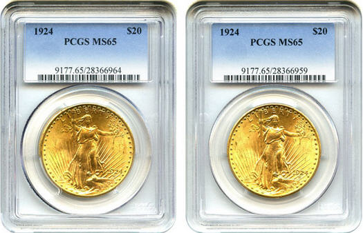 アンティークコイン アメリカ 20ドル金貨セントゴーデンズ 1924 ＄20 