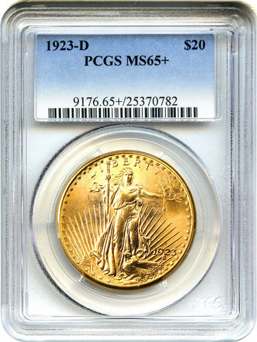 アンティークコイン アメリカ 20ドル金貨セントゴーデンズ1923-D ＄20 