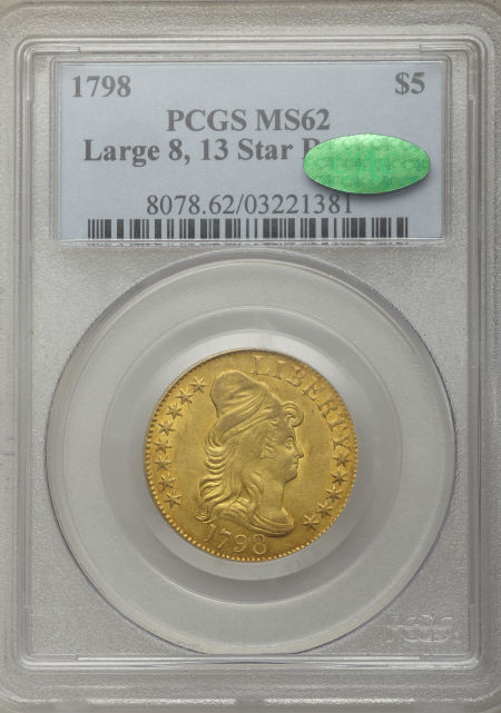 アンティークコイン アメリカ ドレープドバスト5ドル金貨1798