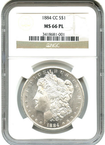 アンティークコイン アメリカ 1ドル モルガン銀貨1884-CC ＄1