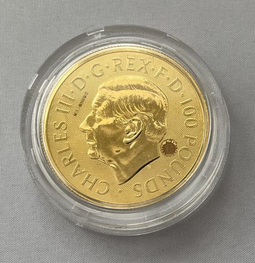 予約商品【トライアル・ピース】NGC鑑定 モダンコイン 2024年 グレートブリテン 神話と伝説シリーズ モルガン・ル・フェイ 1オンス 100ポンド ブリオン金貨 箱付き