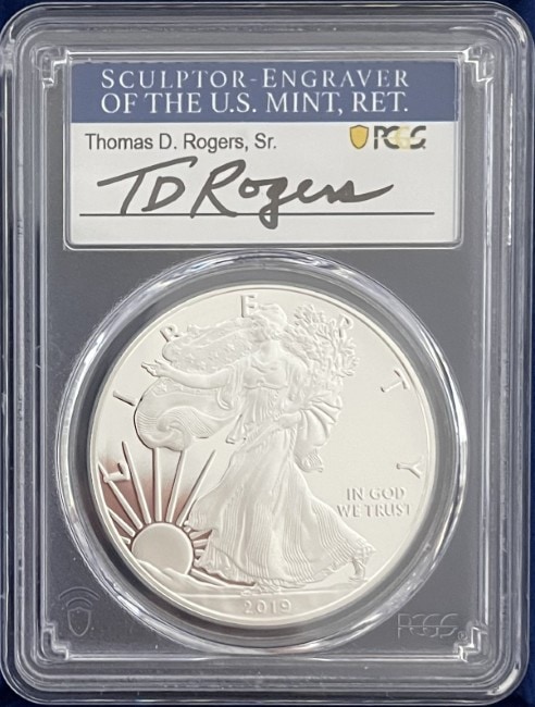 45代大統領Donald J. Trump 特別ラベル2019年イーグル銀貨 45代大統領Donald J. Trump 特別ラベル2019年イーグル銀貨