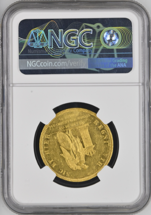 【動画あり】【レア度1-R1】イタリア 1851年 フェルディナンド2世 15ドゥカティ金貨 NGC-MS61+