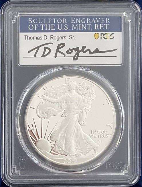 トーマス・D・ロジャーズ サイン入り】アメリカ 1ドル Type2シルバー